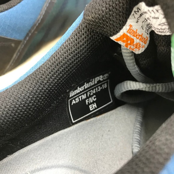 Timberland PRO Radius Comp Toe Work Shoes Womens Size 7 M Gray Blue Lace Up - Picture 6 of 9